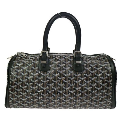 Goyard Black Monogram Men's New Travel Carryall Duffle